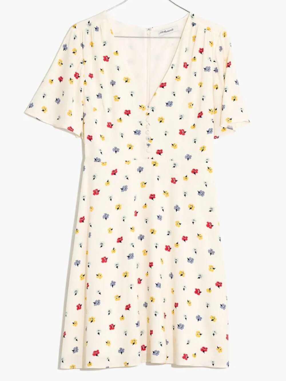Madewell White/Cream Multicolor Floral Dress